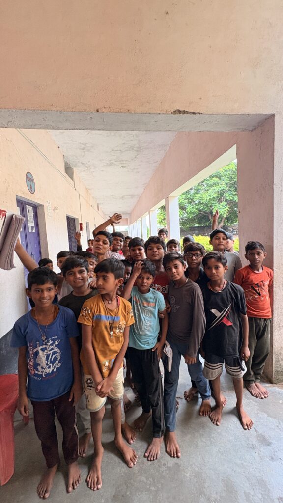 A group of enthusiastic students standing together during a school activity at Sarvodaya Public School, reflecting confidence, discipline, unity, and the spirit of learning.